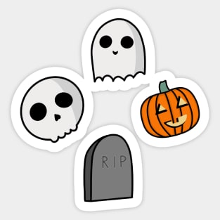 Spooky Halloween bois Sticker